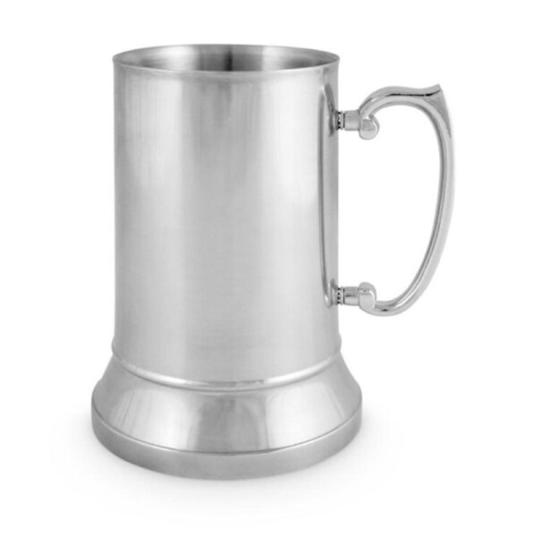 Metal Beer/Alcohol Beverage Stainless Steel Plain Drinking Cup w/Handle 530ml