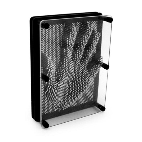 Pin Art Board Metal Childrens/Family Classic Sculpture Retro Vintage Toy 5x7cm