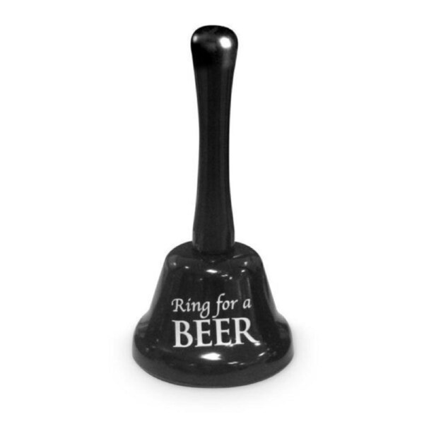 Ring For A Beer Bell/Chime Novelty Funny Gag Birthday Gift Bar Man Cave Toy