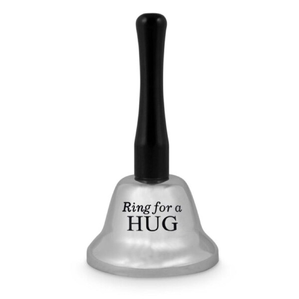 Ring For A Hug Bell Silver Novelty Funny Gag Birthday Gift Bar Man Cave Toy