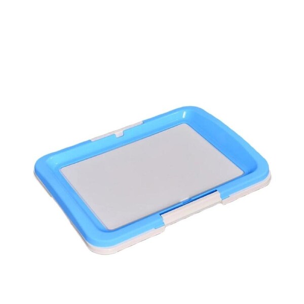 YES4PETS Large Portable Dog Potty Training Tray Pet Puppy Toilet Trays Loo Pad Mat Blue