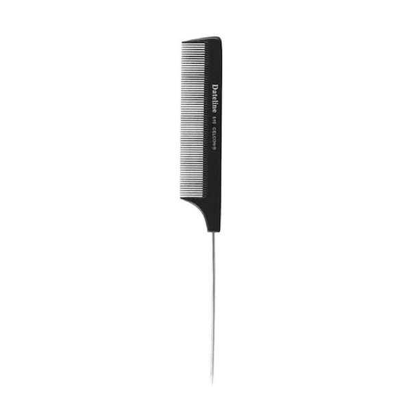 Dateline Professional Black Celcon 510 Metal Tail Comb