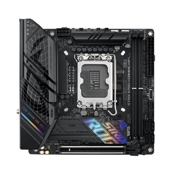 ASUS ROG STRIX B760-I GAMING WIFI Intel LGA1700 Mini-ITX Motherboard 64GB,2xDDR5,1xPCIe 5.0 x16, 2xM.2,4 xSATA,2.5Gb Ethernet,Wi-Fi 6E