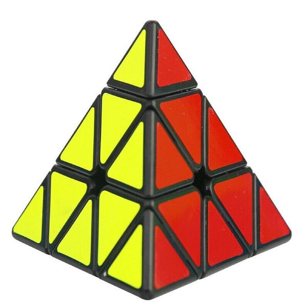Pyraminx Black Sticker Magic Cube Rubik Puzzle Super Smooth Speed