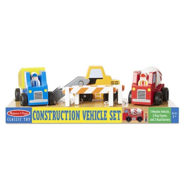 Melissa & Doug Classic Toys - Construction Vehicle Set