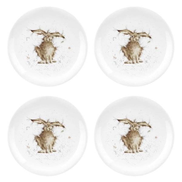 Royal Worcester Wrendale Coupe Plates - Hare (Set of 4)