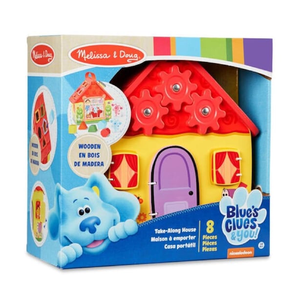 Melissa & Doug Blue's Clues & You - Wooden Take-Along House