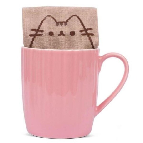Pusheen Sock In A Mug - Pink