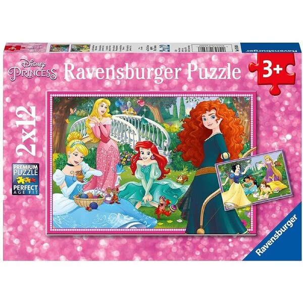 Ravensburger Puzzle 2 x 12pc - Disney In The World of Princesses