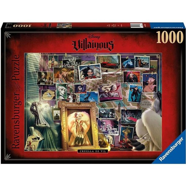 Ravensburger Puzzle 1000pc - Disney Villainous Cruella Deville