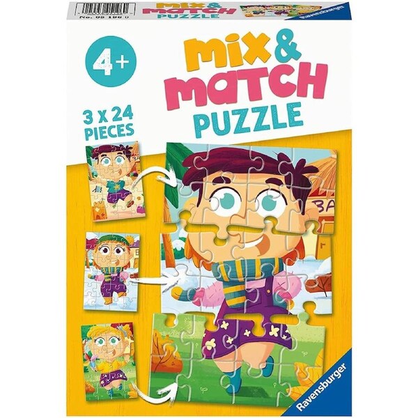 Ravensburger Puzzle 3 x 24pc - Fashion Mix & Match