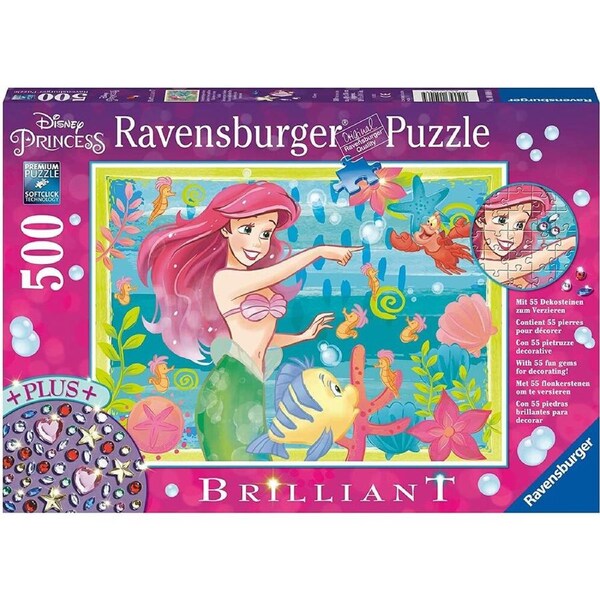 Ravensburger Puzzle 500pc - Ariel's Underwater Paradise
