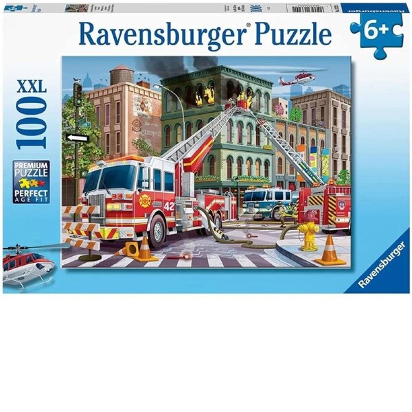 Ravensburger Puzzle 100pc XXL - Fire Truck Rescue