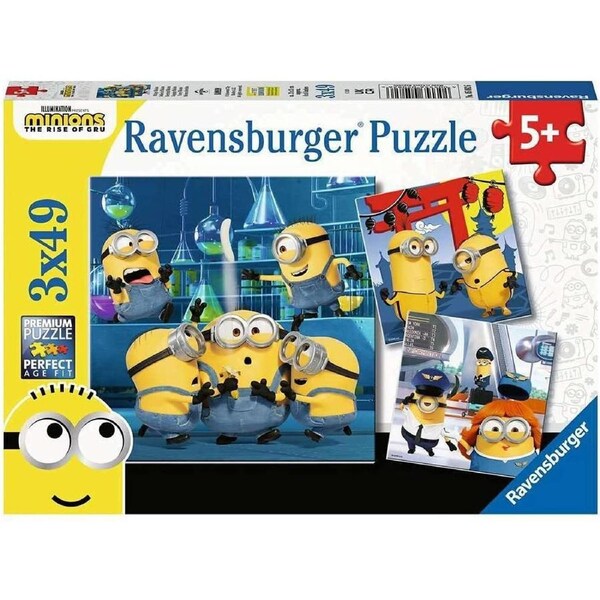 Ravensburger Puzzle 3 x 49pc - Minions 2 - Funny Minions