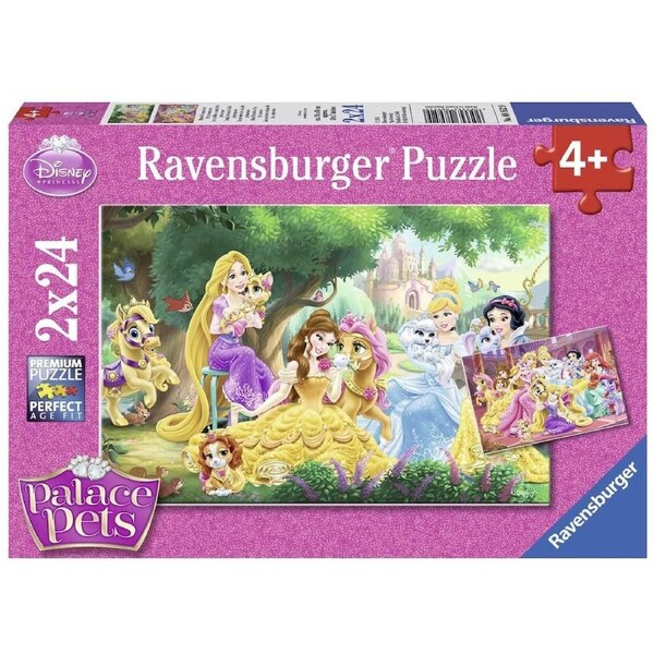 Ravensburger Puzzle 2 x 24pc - Disney Palace Pets - Best Friends of The Princess
