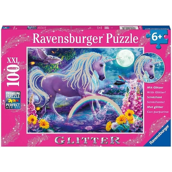 Ravensburger Puzzle 100pc XXL - Glitter Unicorn