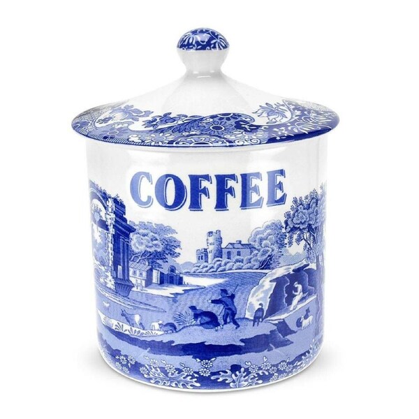 Spode Blue Italian - Coffee Canister