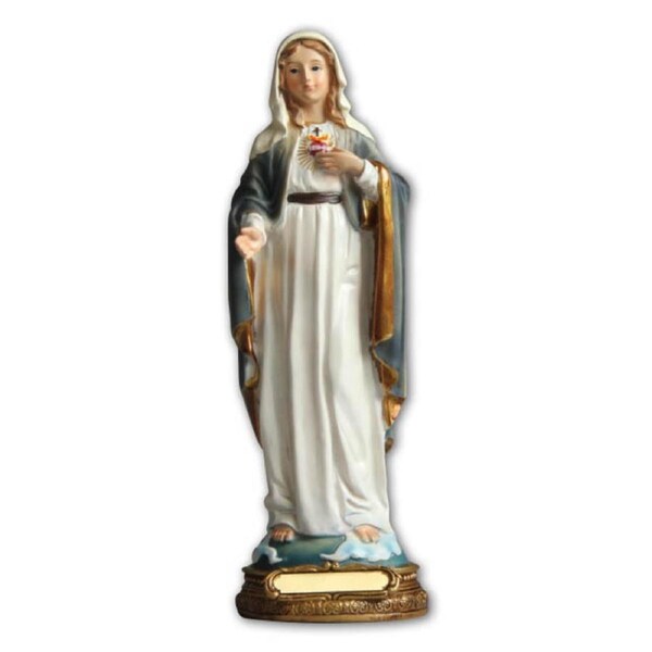 Sacred Heart Of Mary - 30cm Resin Statue