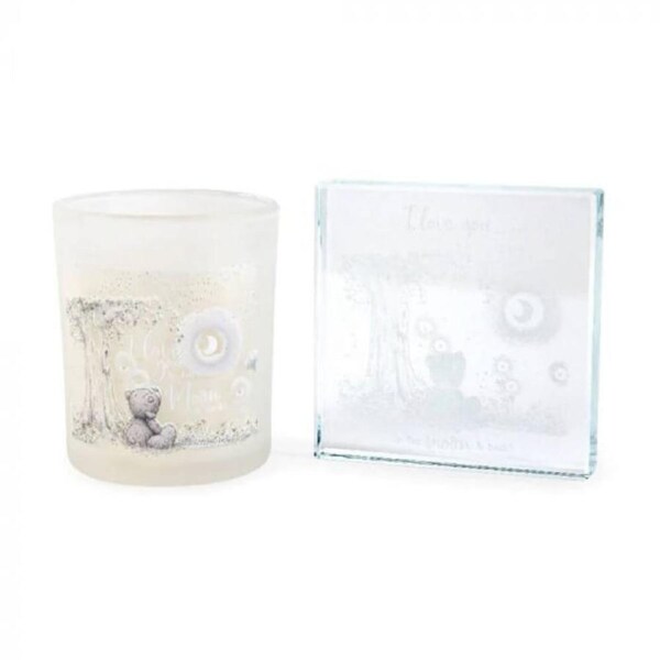 Tatty Teddy Me To You Signature Collection Candle & Glass Plaque Set - Moon & Back