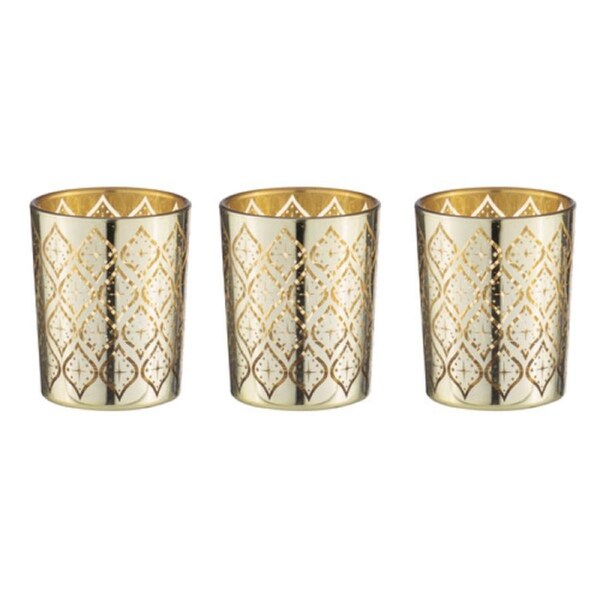 Tempa Estelle - Gold Tealight Glass 3 Pack