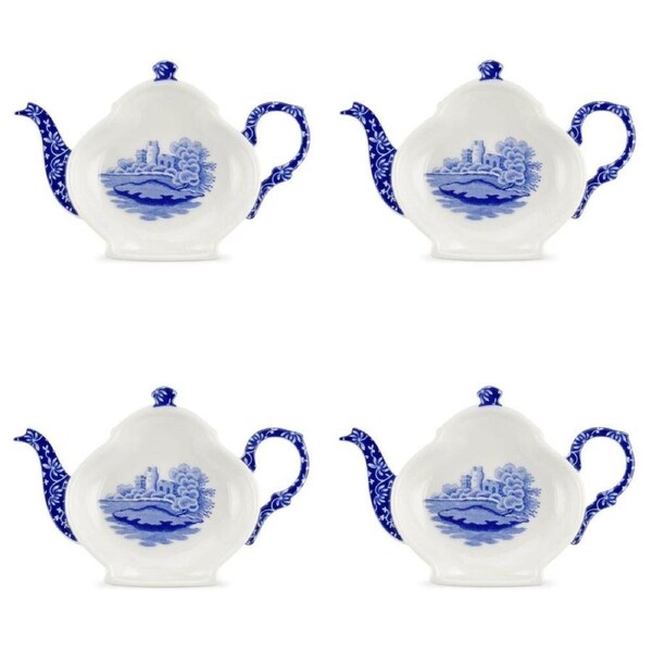 Spode Blue Italian - Teabag Rest (Set of 4)