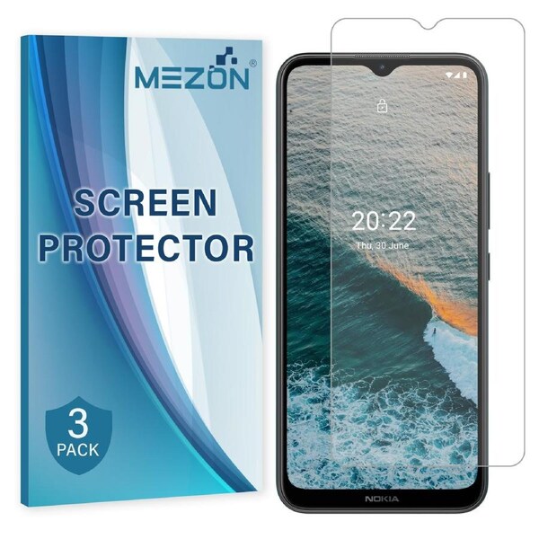 [3 Pack] Nokia C21 Plus Anti-Glare Matte Screen Protector Film by MEZON – Case Friendly, Shock Absorption (Nokia C21 Plus, Matte)