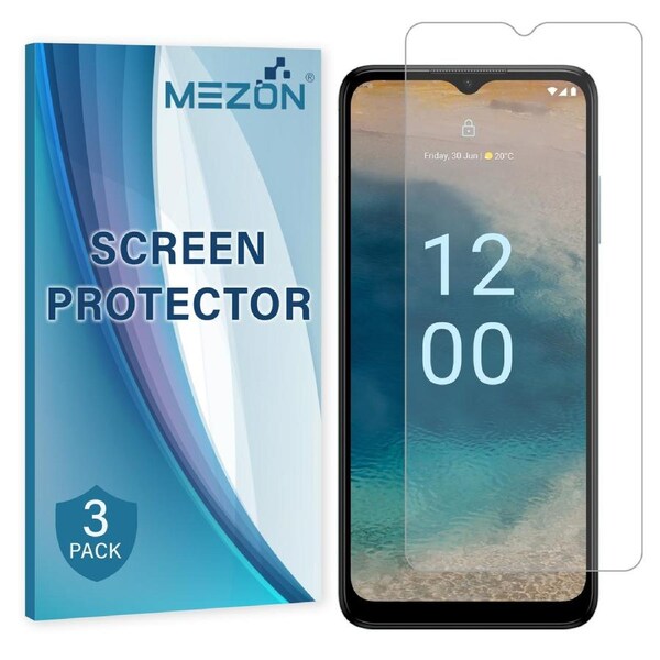 [3 Pack] Nokia G22 Anti-Glare Matte Screen Protector Film by MEZON – Case Friendly, Shock Absorption (Nokia G22, Matte)