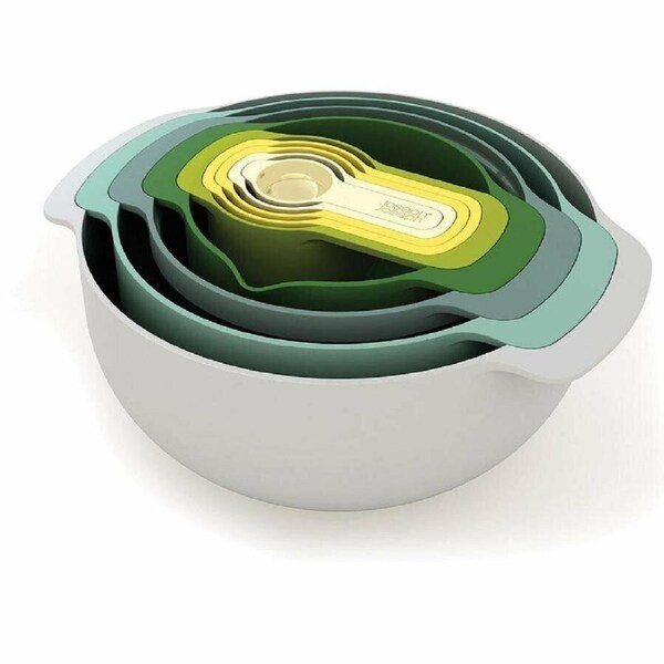 Nest 9 Plus Bowl Set Space Compact Food Preparation Set 9 Piece Joseph Joseph