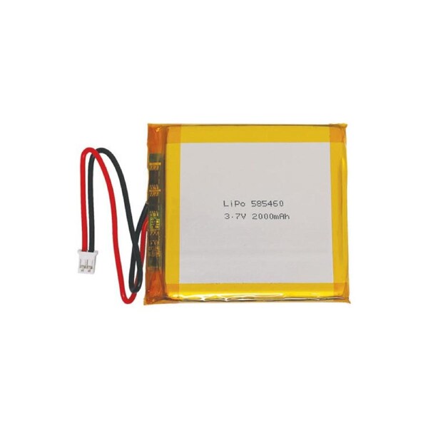 3.7V 2000mAh Li-Po Rechargeable Battery with JST PH Plug