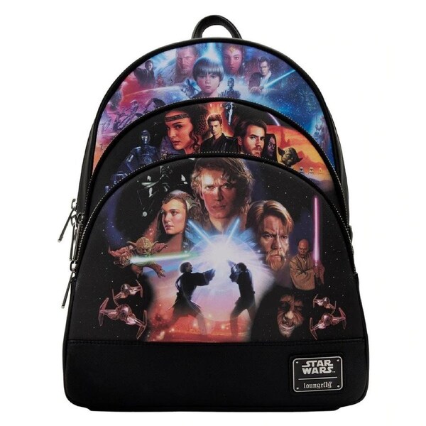 Loungefly Star Wars - Prequel Trilogy Triple Pocket Mini Backpack