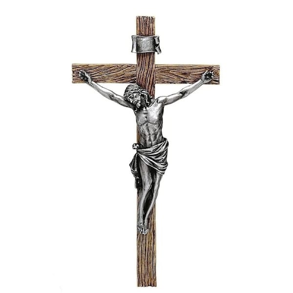 Joseph's Studio - Antique Silver Crucifix 21cm