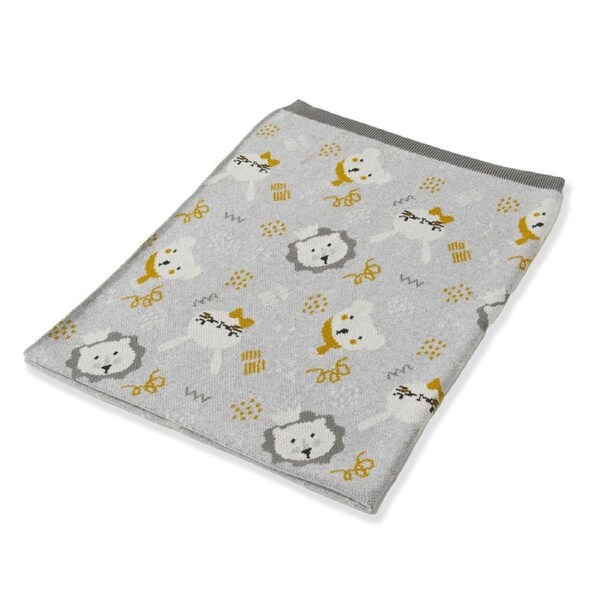 Jiggle & Giggle 100cm Spectacular Animals Baby/Kids Cotton Blanket For Cot/Pram
