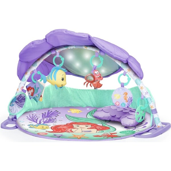 Bright Starts Disney Baby Little Mermaid Twinkle Baby Play Mat Activity Gym 0m+