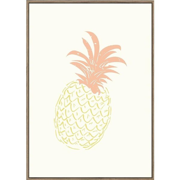 Rayell Wood Framed Kids Wall Hanging Artwork Palm Trees Natural Cream 50x70cm