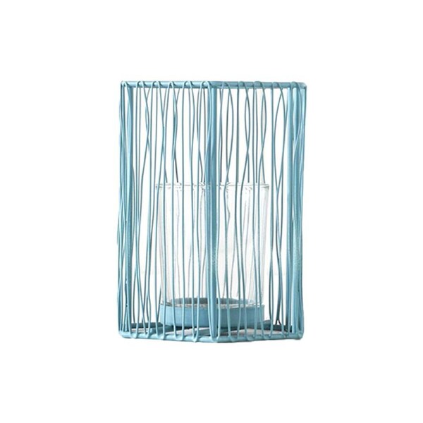 Rayell Votive Candle Holder Metal/Iron Large Green Blue 12x16x11cm Home Decor