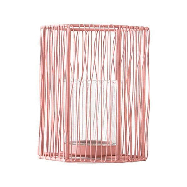Rayell Votive Candle Holder Metal/Iron Large Rose 12x16x11cm Home Decor