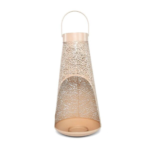 Rayell Lantern Metal Outdoor Candle Holder Medina Dusty Pink Large 18x40x18cm