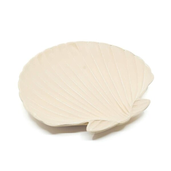Rayell Calico Seashell Beige Trinket Tray Home Decor/Storage MDF 26x25x3cm