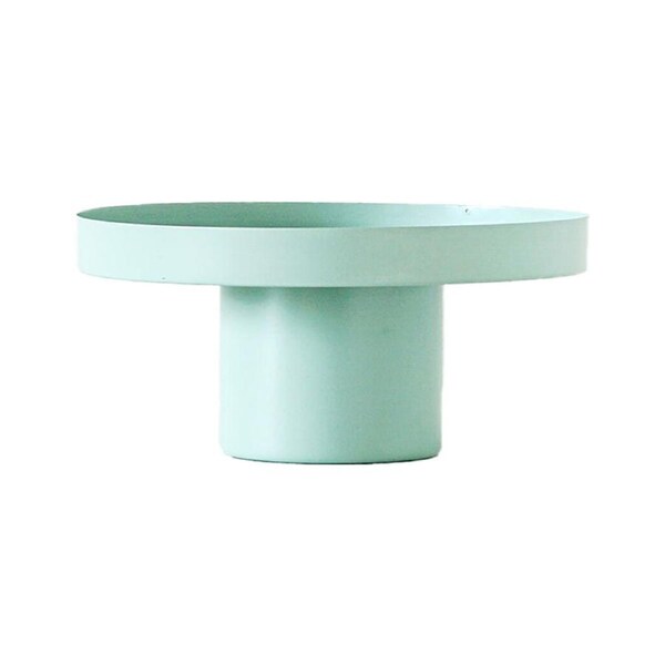Rayell Cormac Teal Tray Home Decor Plant/Food Display Stand Metal 25x25x12cm