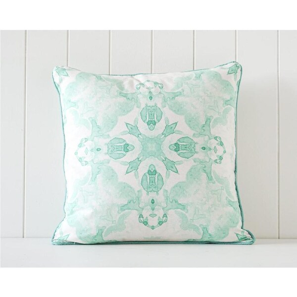 Rayell Indoor Square Cushion Illusion Print Home/Lounge Decor Green 45x45cm