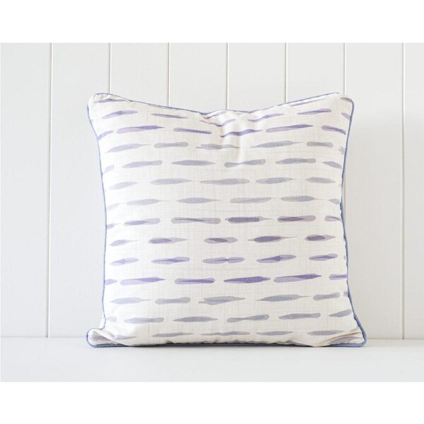 Rayell Indoor Square Cushion Line Pattern Print Home/Lounge Decor Purple 45x45cm