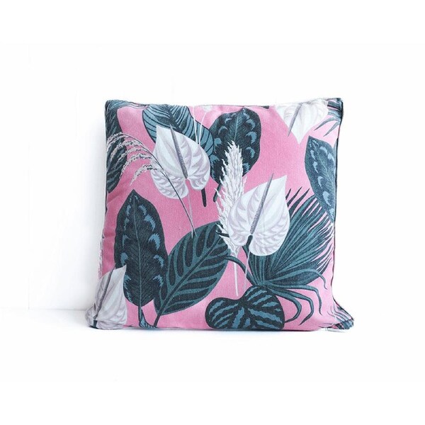 Rayell Indoor Square Cushion Boho Botanical Bash Home/Lounge Decor Peach 45x45cm