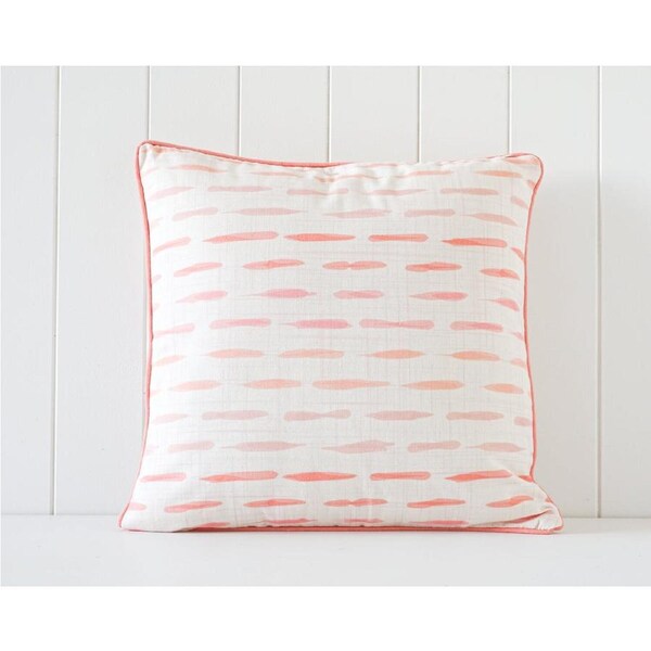 Rayell Indoor Square Cushion Lines Pattern Print Home/Lounge Decor Brown 45x45cm