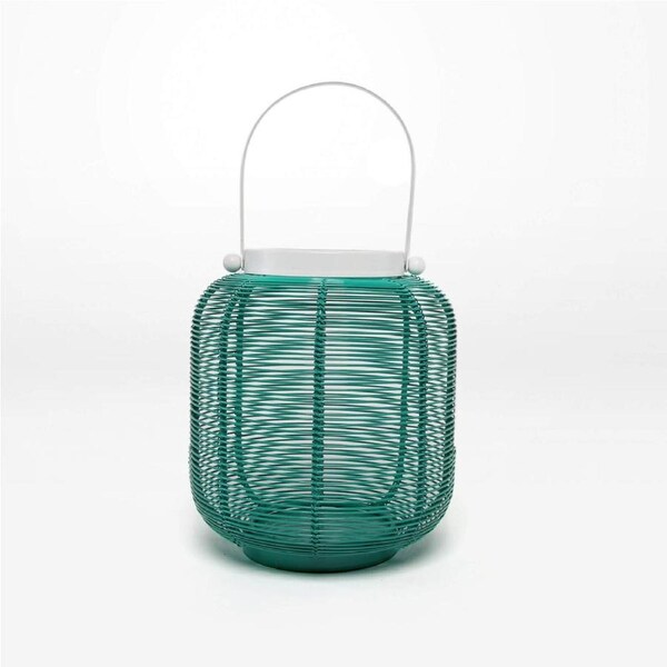 Rayell Lantern Linda Sea Green Decorative Candle Holder Home Decor 17x19x17cm