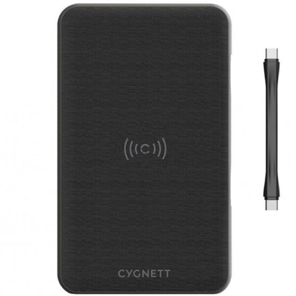 Cygnett ChargeUp Edge+ 27K mAh USB-C Laptop and Wireless Power Bank (Black)