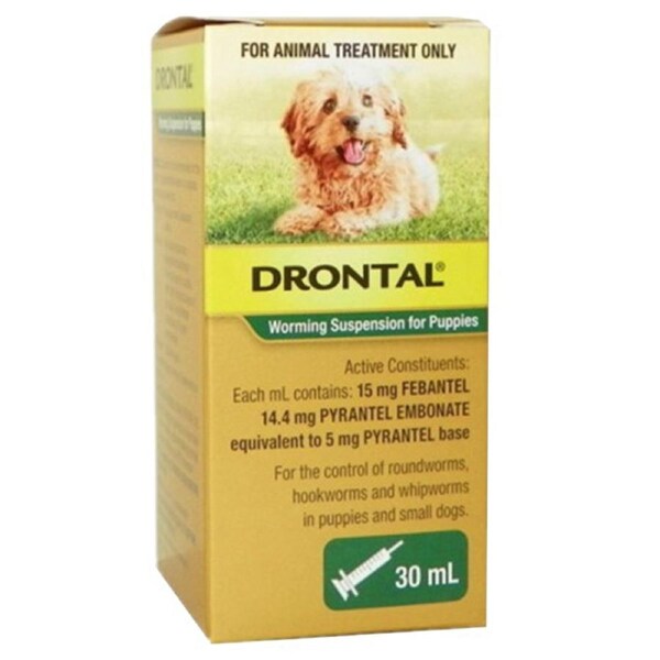 Drontal Puppy Small Dog Worming Suspension 30ml