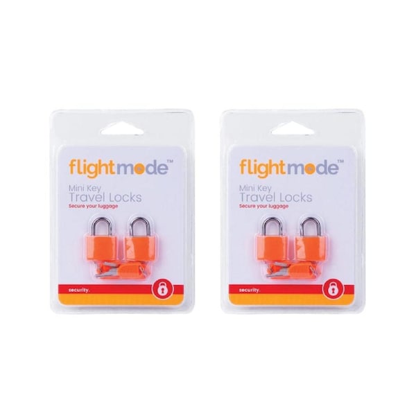 4 Pcs Mini Key Travel Set Padlock Assorted Colors