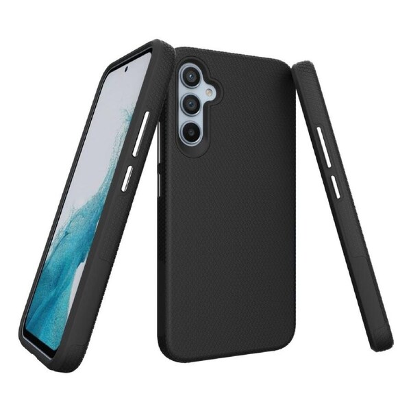 For Samsung Galaxy A34 5G Case Armour Protective Strong Cover Black