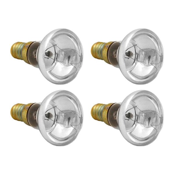 4PK Liquid Retro Lava Lamp Light Replacement Globe Illuminating 25W/E14/R39