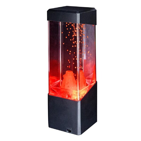 Led Novelty Erupting Volcano Children's Bedroom Night Light Up Lava Lamp Set